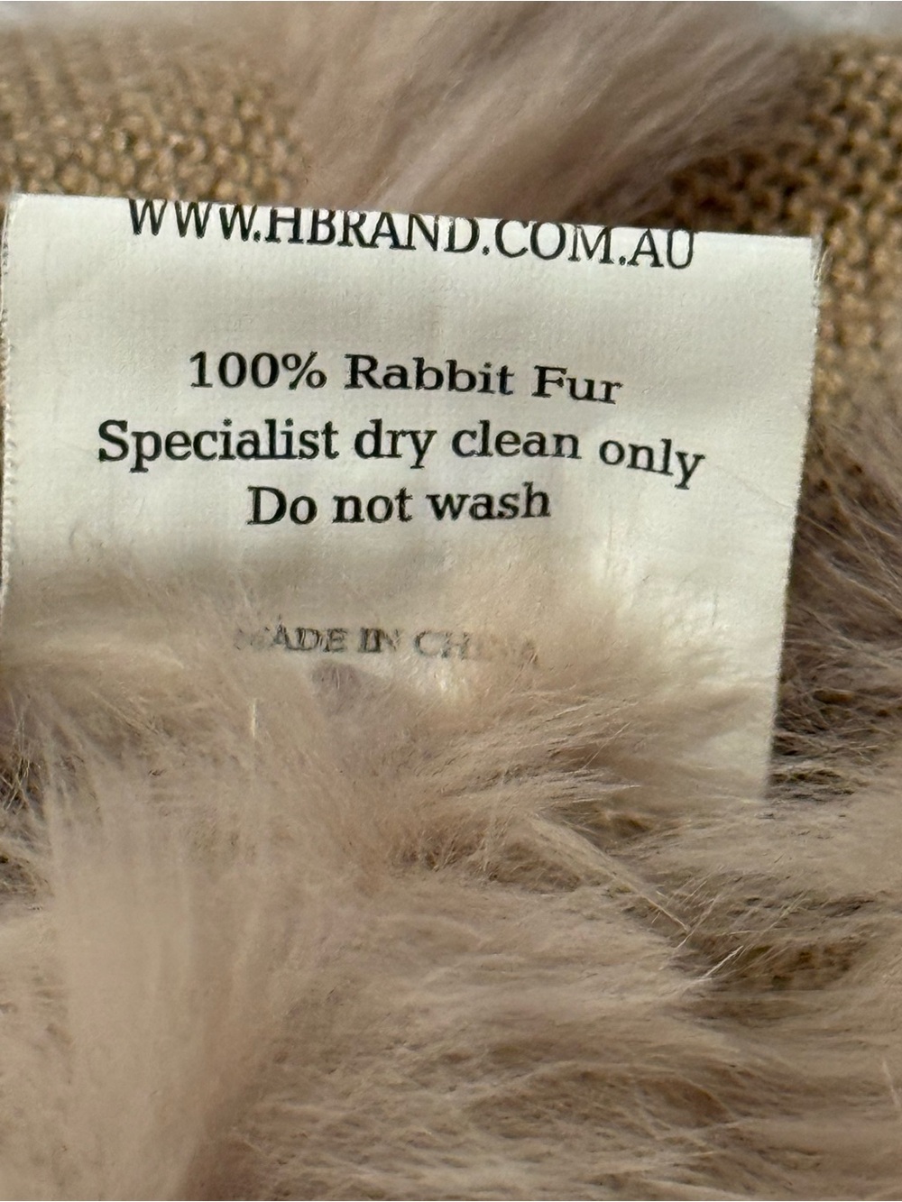Hbrand Rabbit Fur Wrap Sweater Jacket - Picture 7 of 8